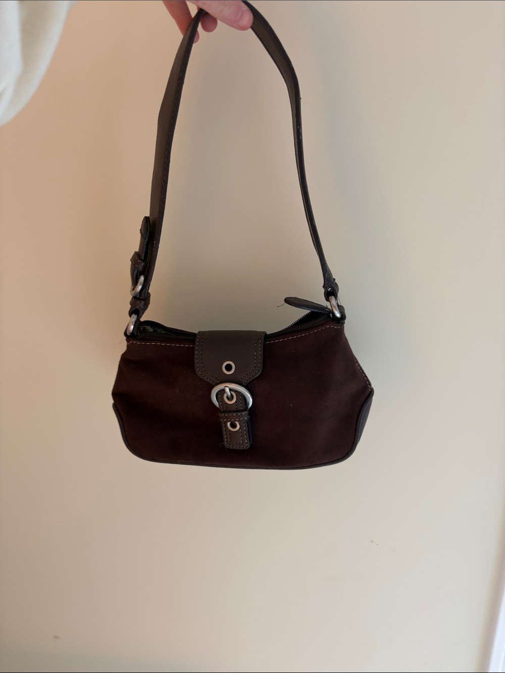 Nine West Classic Dark Brown Shoulder Bag
